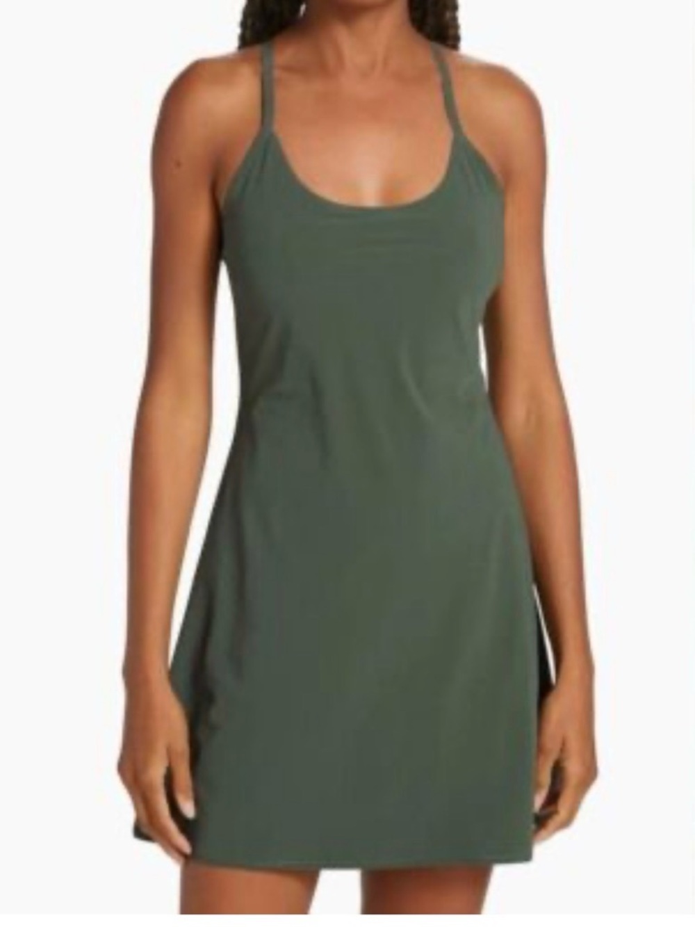 Outdoor Voices The Exercise Dress Women Green Tennis Pickle Ball Racerback Sz M